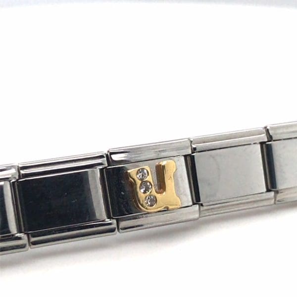 Zoppini  Italiaanse armband 18Krt goud en staal - Afbeelding 6