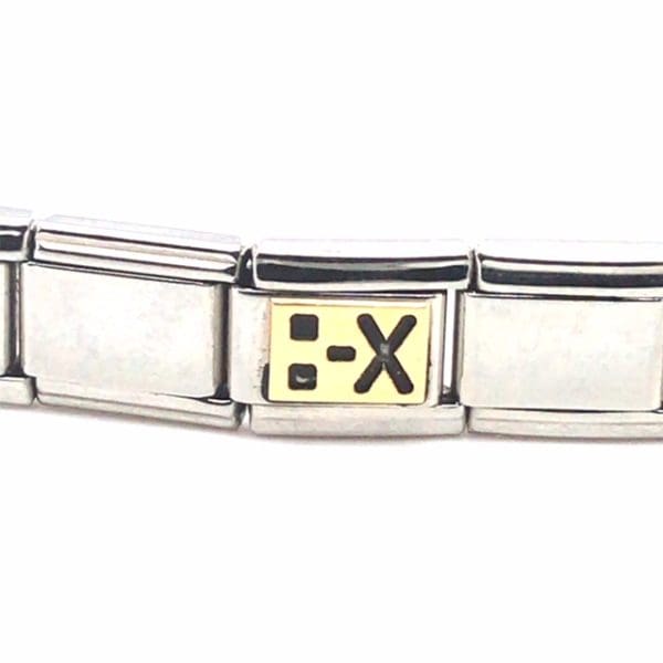 Zoppini  Italiaanse armband 18Krt goud en staal - Afbeelding 8