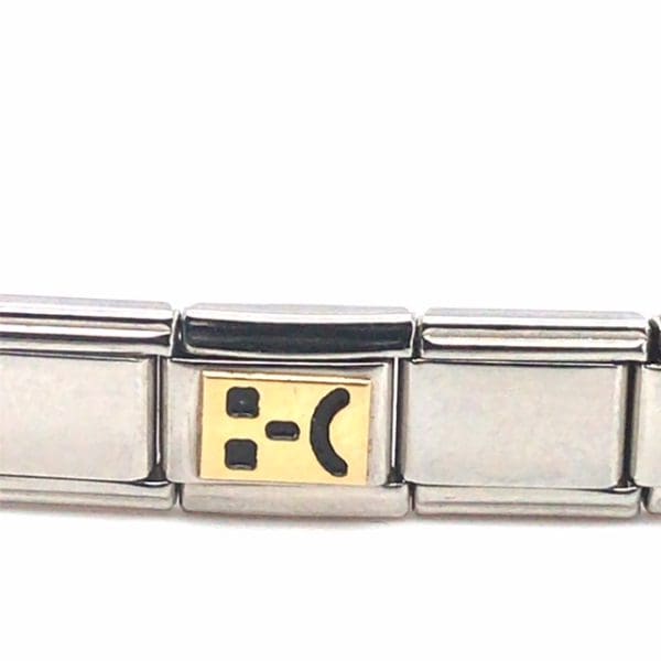 Zoppini  Italiaanse armband 18Krt goud en staal - Afbeelding 9
