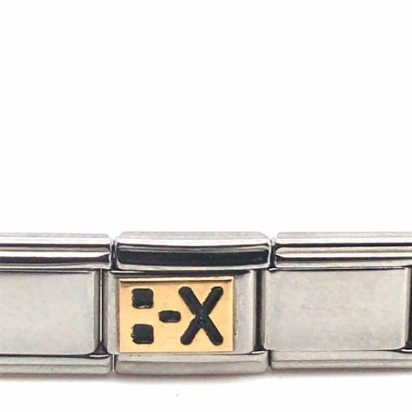 Zoppini  Italiaanse armband 18Krt goud en staal - Afbeelding 10