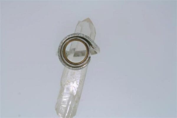 Zilveren schroefsteen ring Bolero - Afbeelding 3