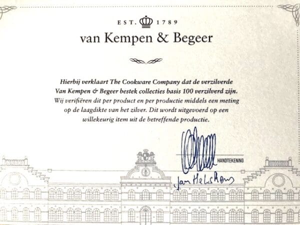 Verzilverd kinderbestek Haags Lofje Van Kempen & Begeer - Afbeelding 5