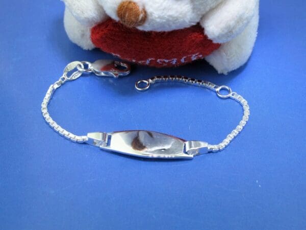 Zilveren baby-kinder naamarmband - Afbeelding 2