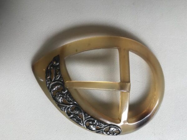 Antieke gesp zilver met schildpad - Afbeelding 2