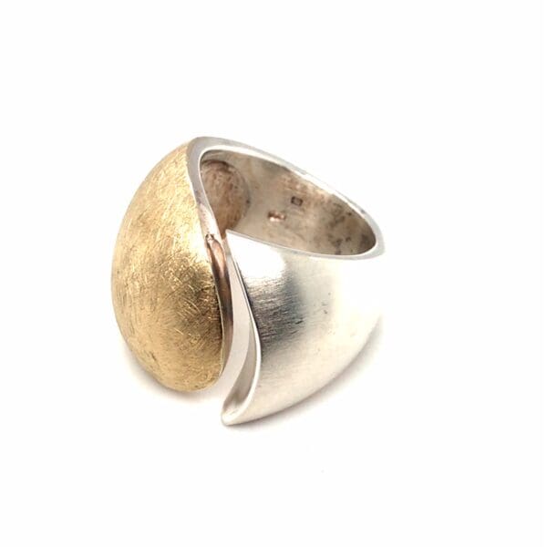 Sterling Zilveren Design ring uniseks bol mat - Afbeelding 5