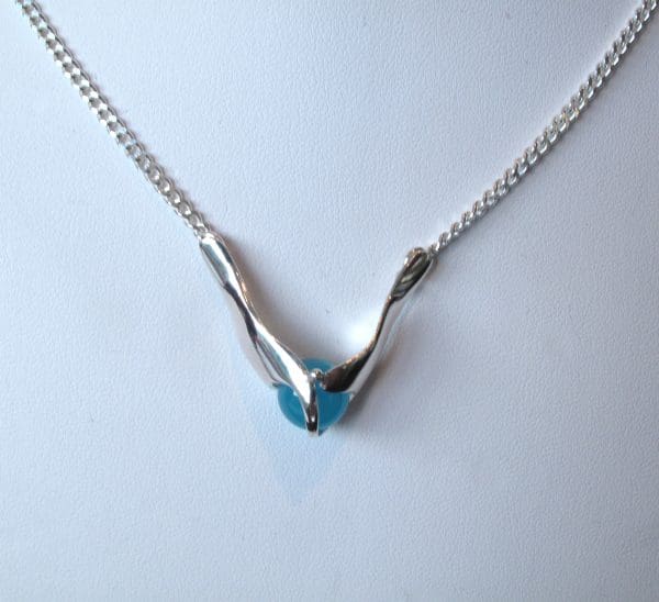 Zilveren wisselcollier Cartouche - Afbeelding 4
