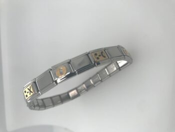 Zoppini  Italiaanse armband 18Krt goud en staal