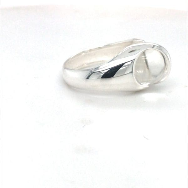 wisselring zilver met Bergkristal - Afbeelding 4