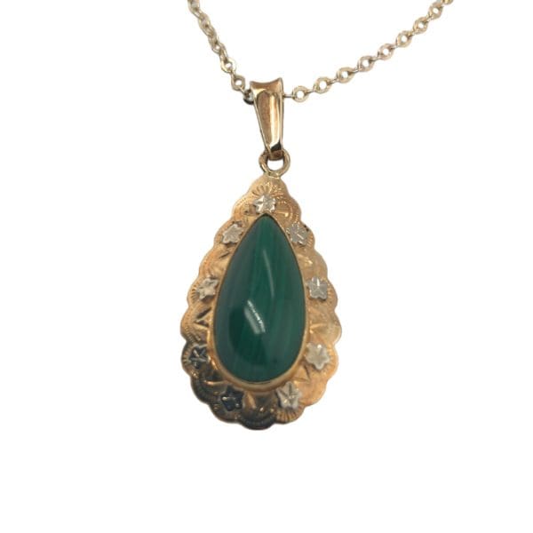 gouden hanger Malachiet - Afbeelding 4