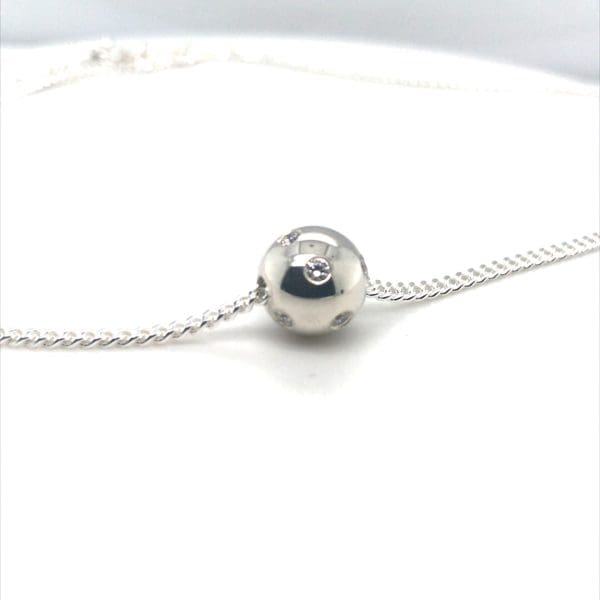zilveren collier met Cubic Zirconia - Afbeelding 2