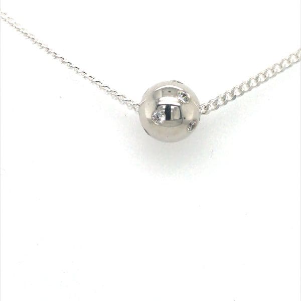 zilveren collier met Cubic Zirconia - Afbeelding 3