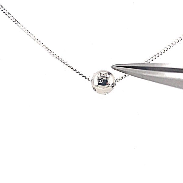 zilveren collier met Cubic Zirconia - Afbeelding 4