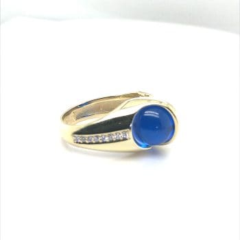 Gouden Cartouche wisselring met 16 Diamanten - Afbeelding 3