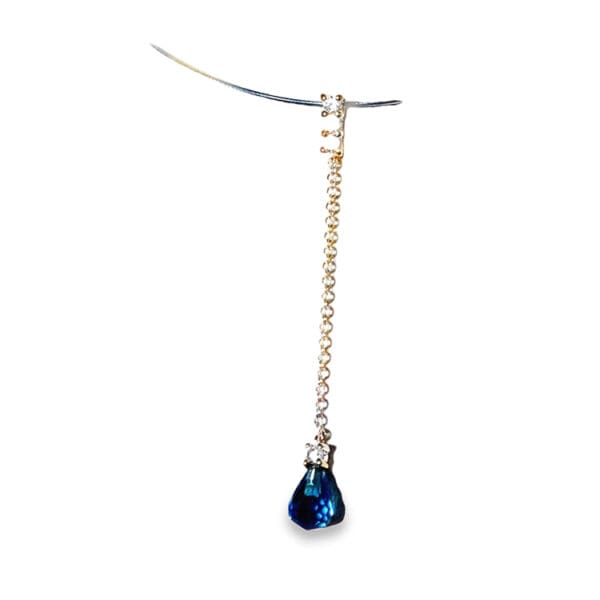 Collier met zilveren hanger en Cubic Zirconia - Afbeelding 3