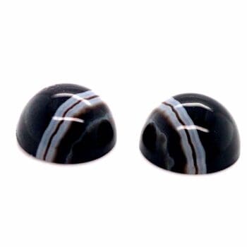 Losse edelsteen gestreepte Onix