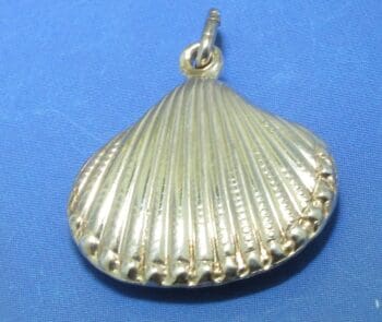 Zilveren bedel Schelp