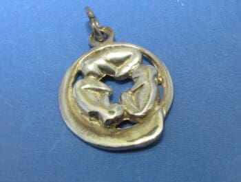 Zilveren foetus - embryo hanger drieling