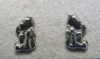 Zilveren kinder oorknopjes  Winnie de Poeh