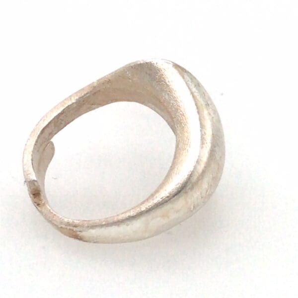 Zilveren ring design met 18 karaat goud - Afbeelding 4