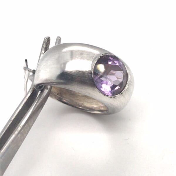 Zilveren ring met Amethist - Afbeelding 3