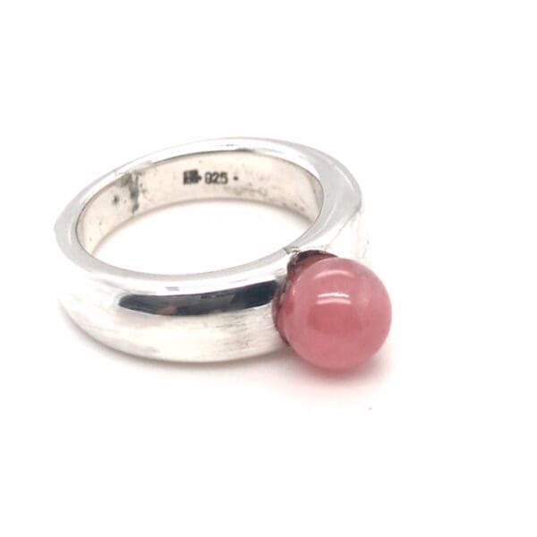zilveren ring met Rodochrosiet kogel - Afbeelding 3