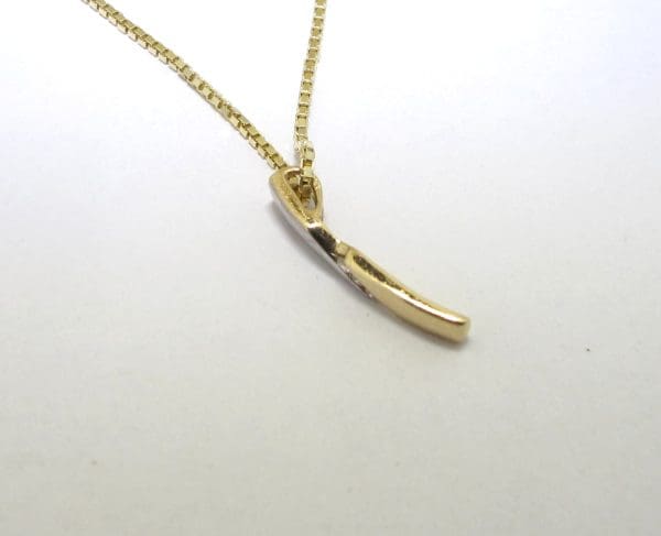 gouden hanger met 3 Diamanten - Afbeelding 7