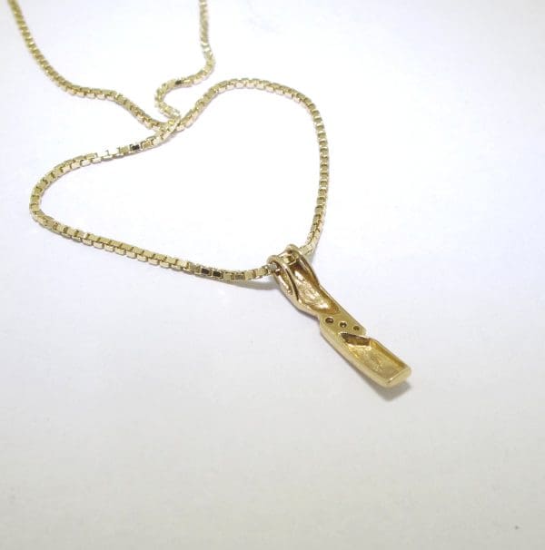 gouden hanger met 3 Diamanten - Afbeelding 8