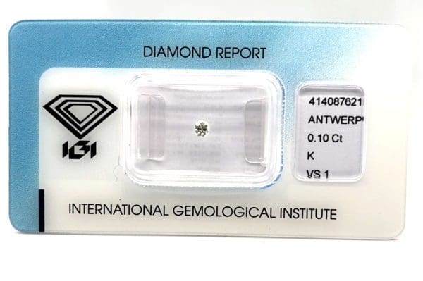 Diamant 0.10 caraat met IGI certificaat - Afbeelding 5