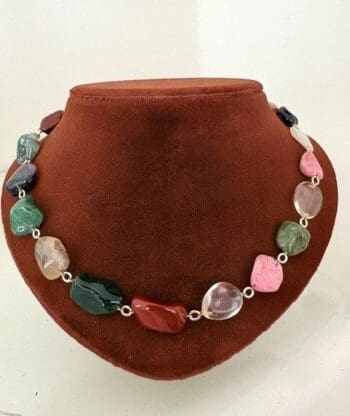 20 natuurlijke Agaten als Collier