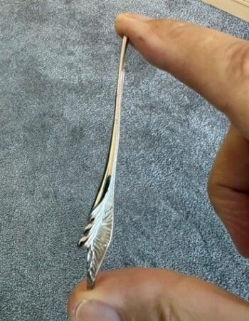 zilveren broche , brochette , hanger
