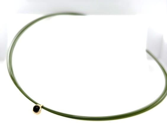 collier groen met onix